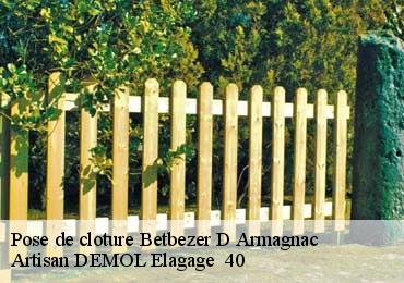 Pose de cloture  betbezer-d-armagnac-40240 Artisan DEMOL Elagage  40